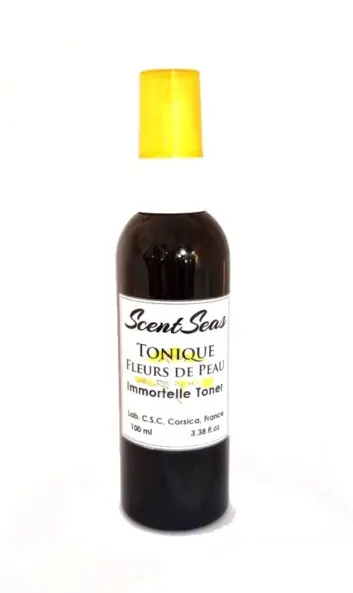 fleurs de peau tonique visage à l'huile d'immortelle corse tonique immortelle